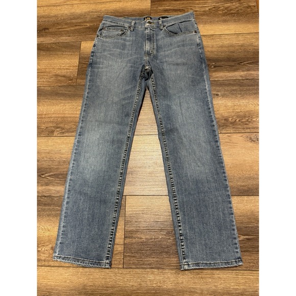 LEE Mens Regular Fit Straight Leg Jeans Medium Wash Blue Size 32x30 #S161 - Picture 1 of 7
